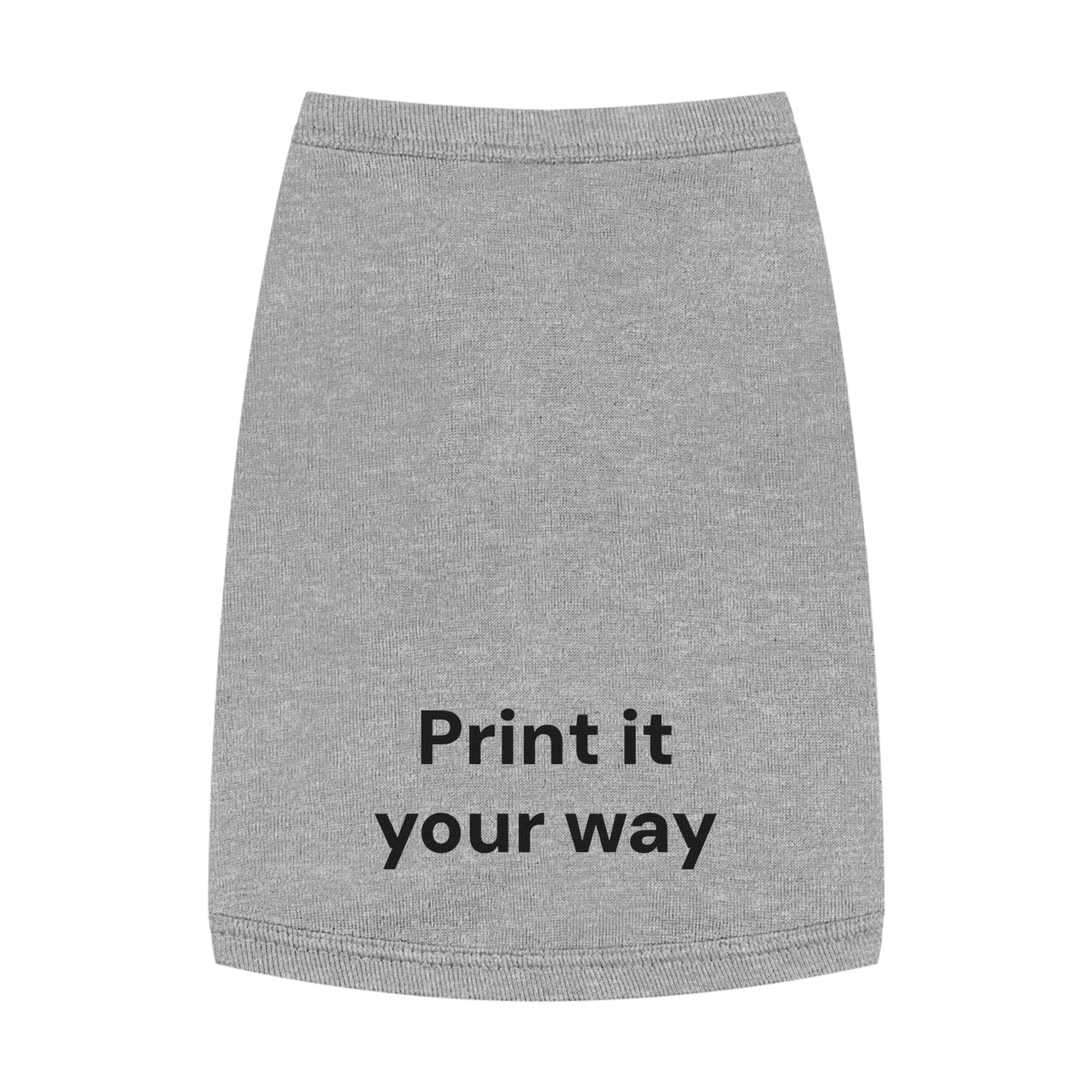 Custom Pet Tank Top - Personalized 'Print It Your Way' Dog Shirt