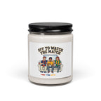 Off to Watch the Match Candle | Soccer Watch Party, Country Colors