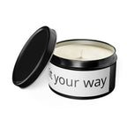 Customizable Tin Candle — 'Print it your way' Personalized Scented Tin