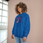 Patriotic LOVE Hoodie — USA Flag Letters & "You Won My Heart" Tic‑Tac‑Toe Back