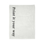 Customizable Soft Polyester Blanket — "Print It Your Way" Personalized Throw