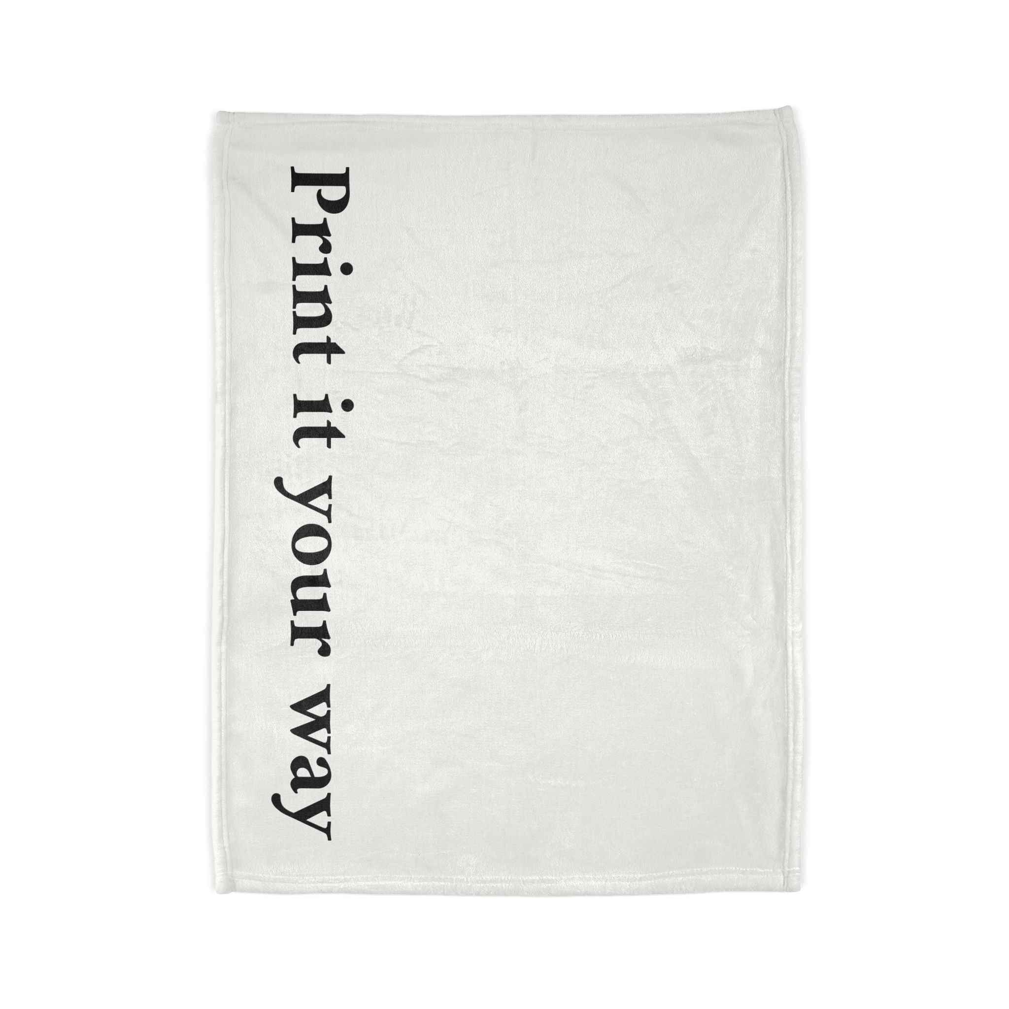 Customizable Soft Polyester Blanket — "Print It Your Way" Personalized Throw