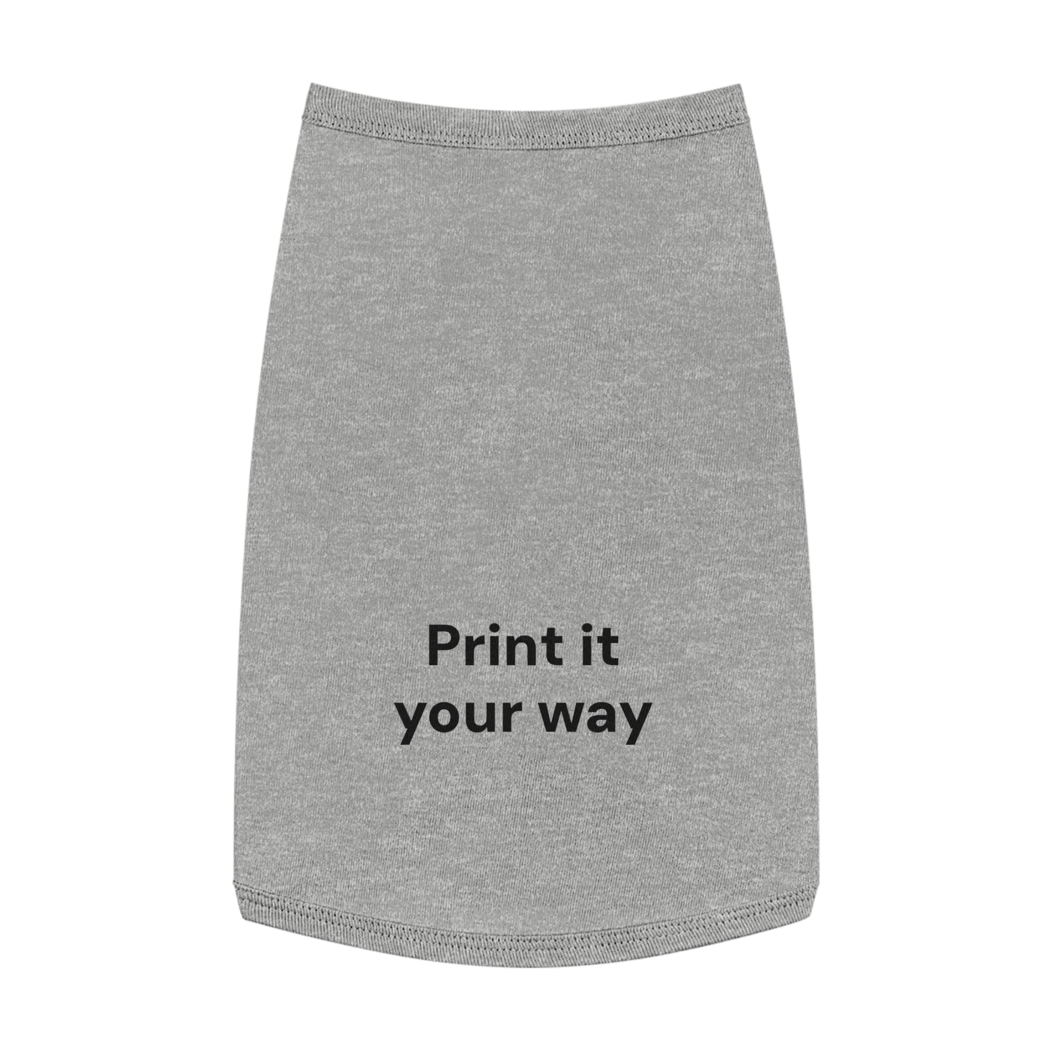 Custom Pet Tank Top - Personalized 'Print It Your Way' Dog Shirt