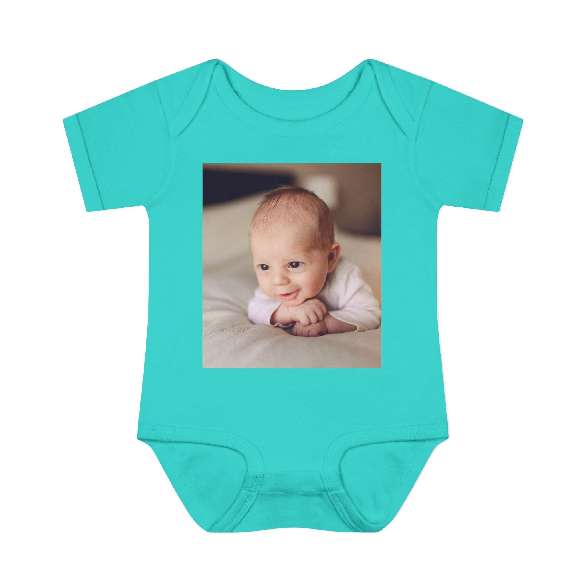 Personalized Photo Infant Bodysuit — Custom Baby Picture Onesie