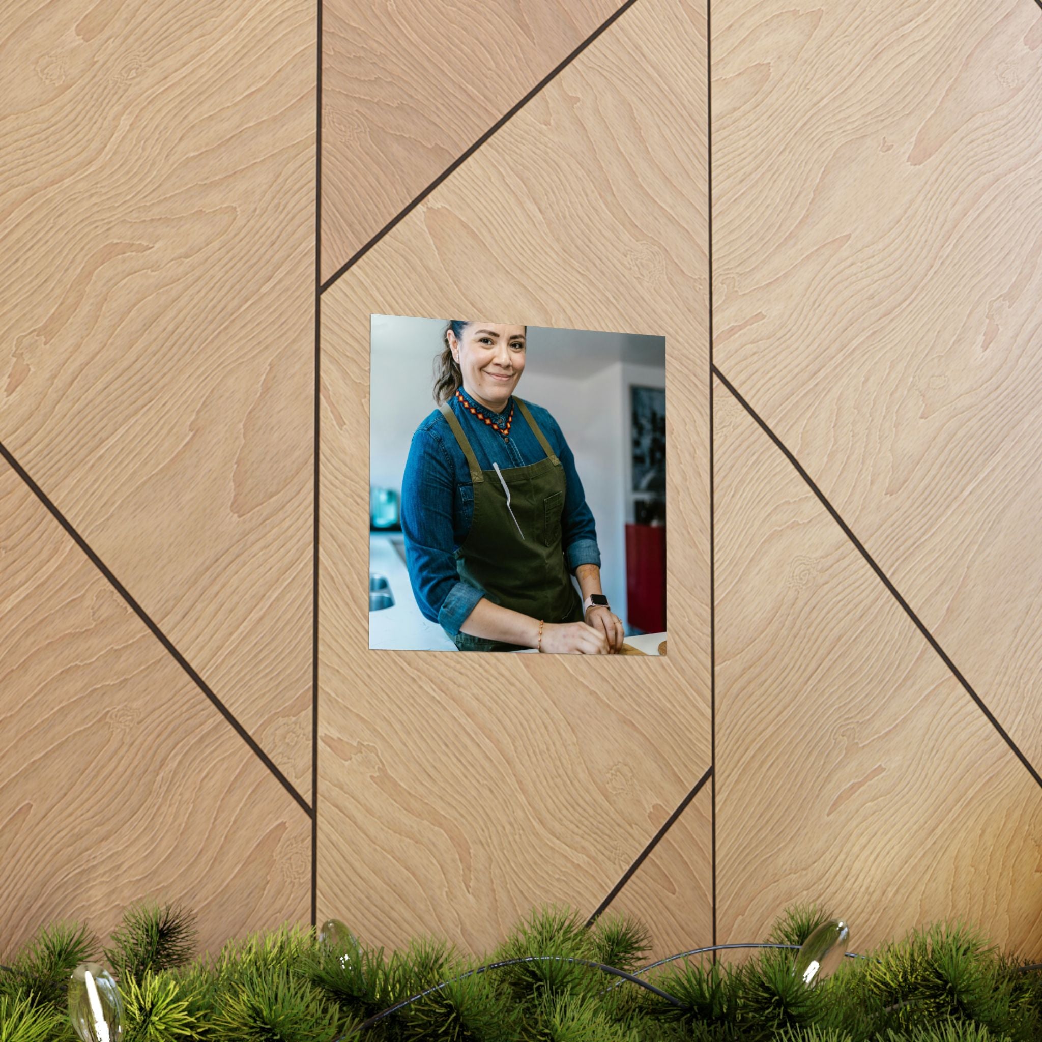 Matte Poster — Female Home Chef Portrait Kitchen Wall Art