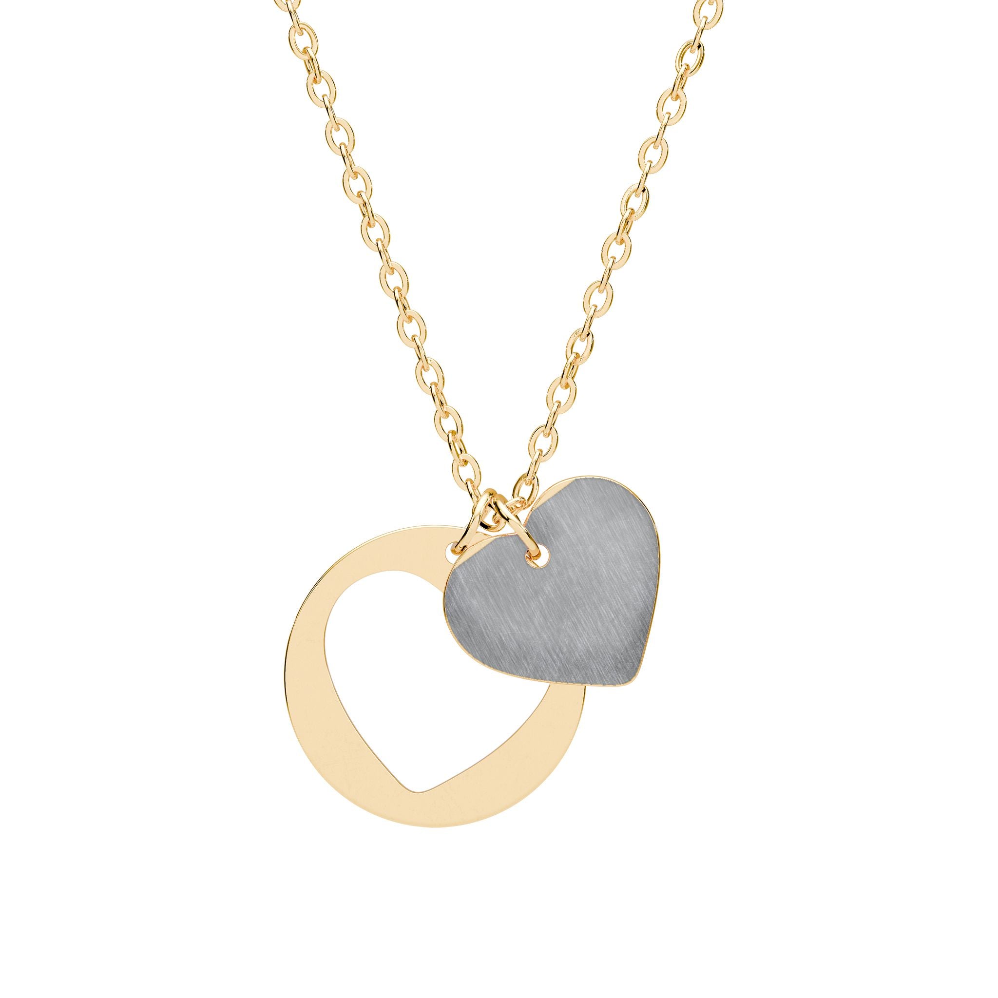 Engravable Heart Cutout Necklace — Personalized Heart Pendant