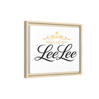Framed Matte Canvas Print — "House of LeeLee" Script Wall Art