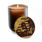 Engraved 14oz Scented Soy Candle — Hand-Poured Aromatic Candle with Custom Bamboo Lid
