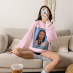 Graphic Crewneck Sweatshirt — Portrait Photo Print with Quote
