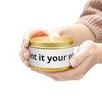 Customizable Tin Candle — 'Print it your way' Personalized Scented Tin