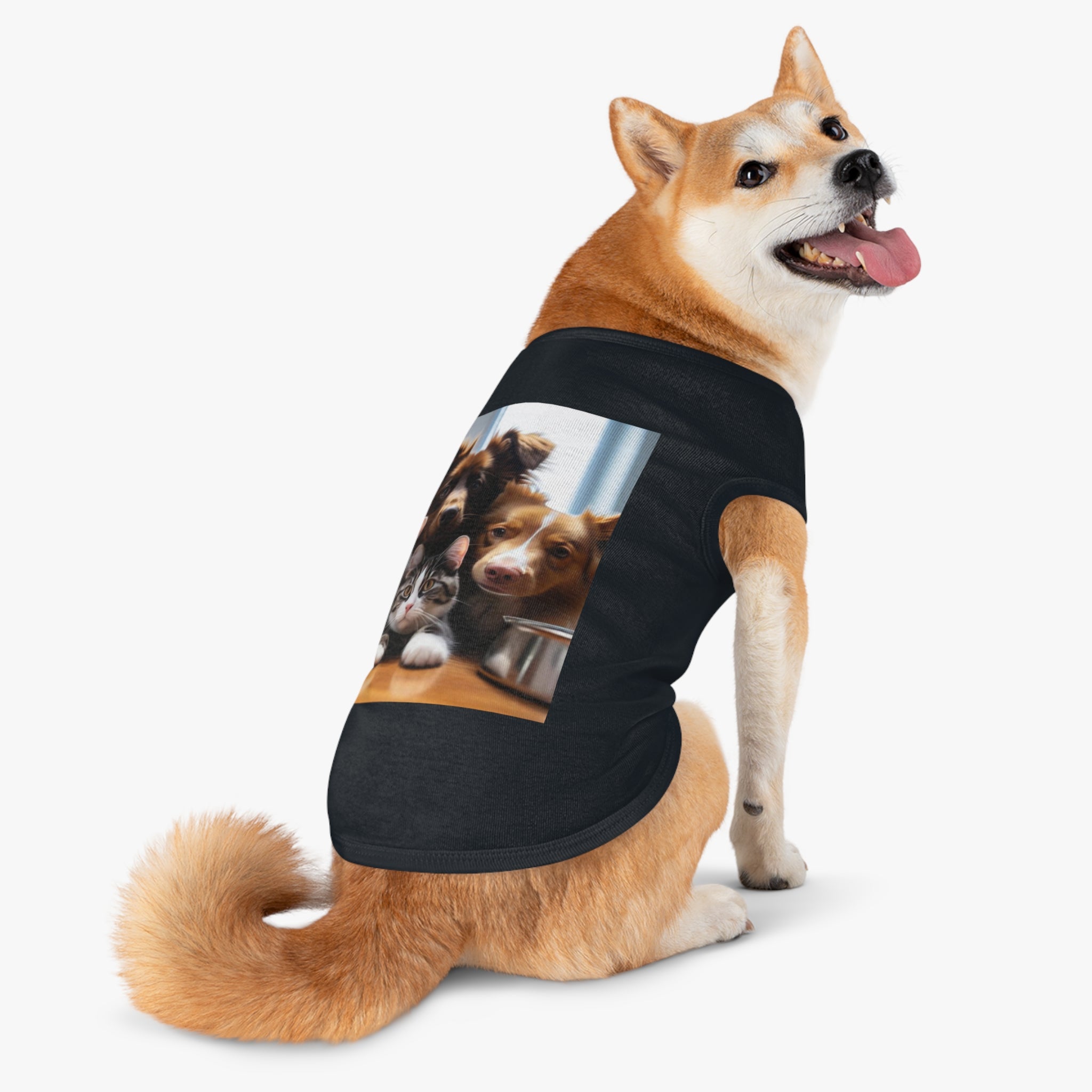 Pet Tank Top — Cute Dog & Cat Photo Print Tank for Small Pets