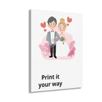 Wedding Couple Acrylic Print – Customizable French Cleat Wall Art