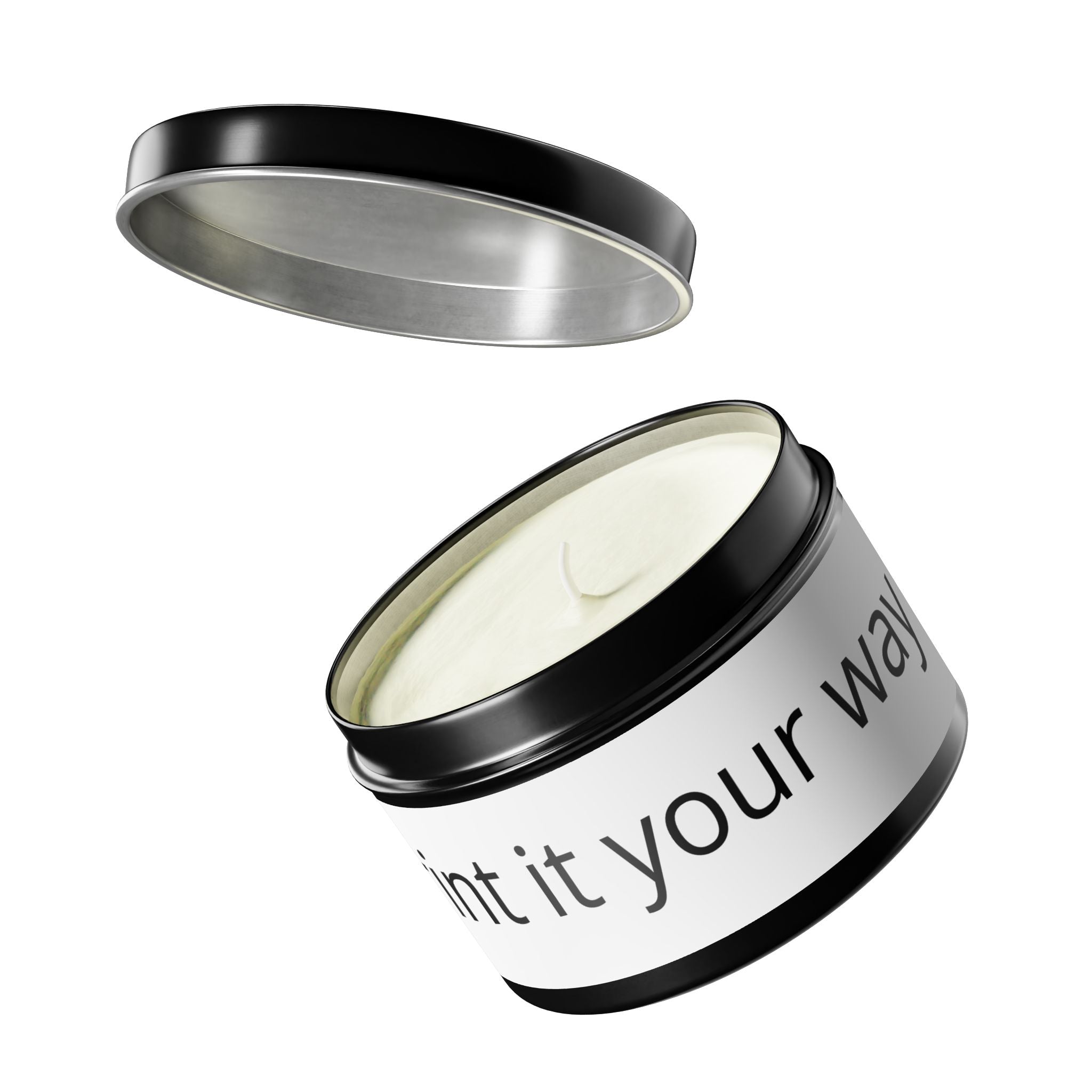 Customizable Tin Candle — 'Print it your way' Personalized Scented Tin