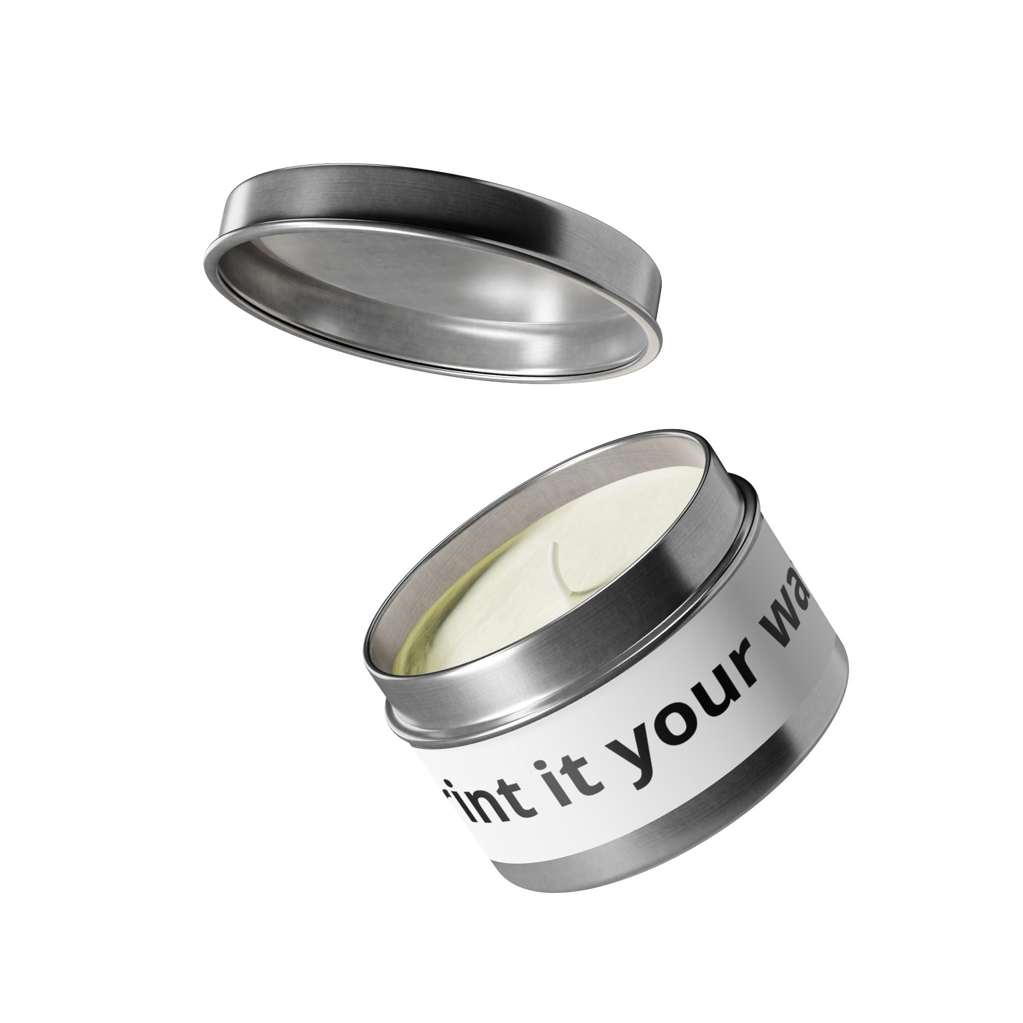 Customizable Tin Candle — 'Print it your way' Personalized Scented Tin