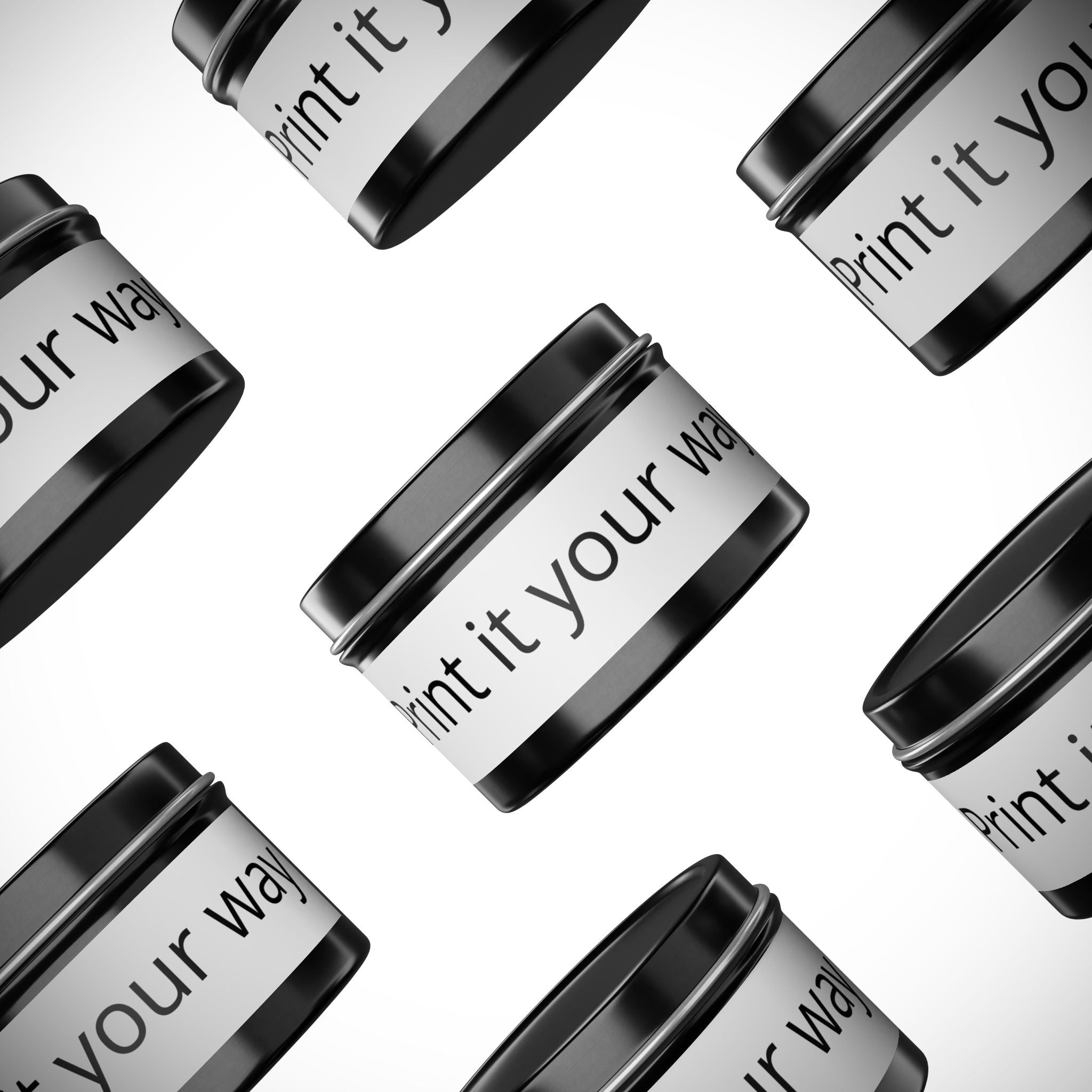 Customizable Tin Candle — 'Print it your way' Personalized Scented Tin