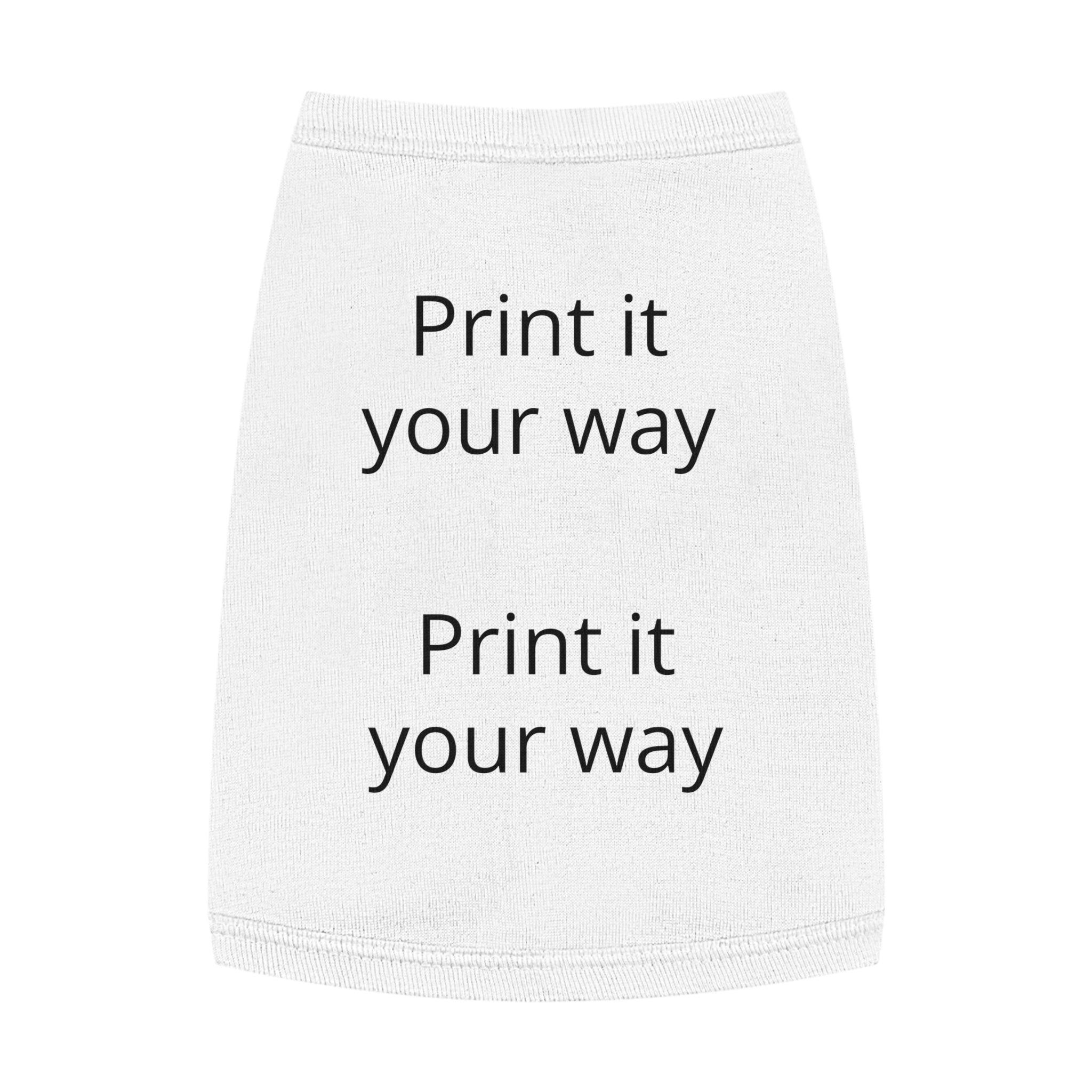 Customizable Pet Tank Top – Lightweight Dog Shirt (Print It Your Way)