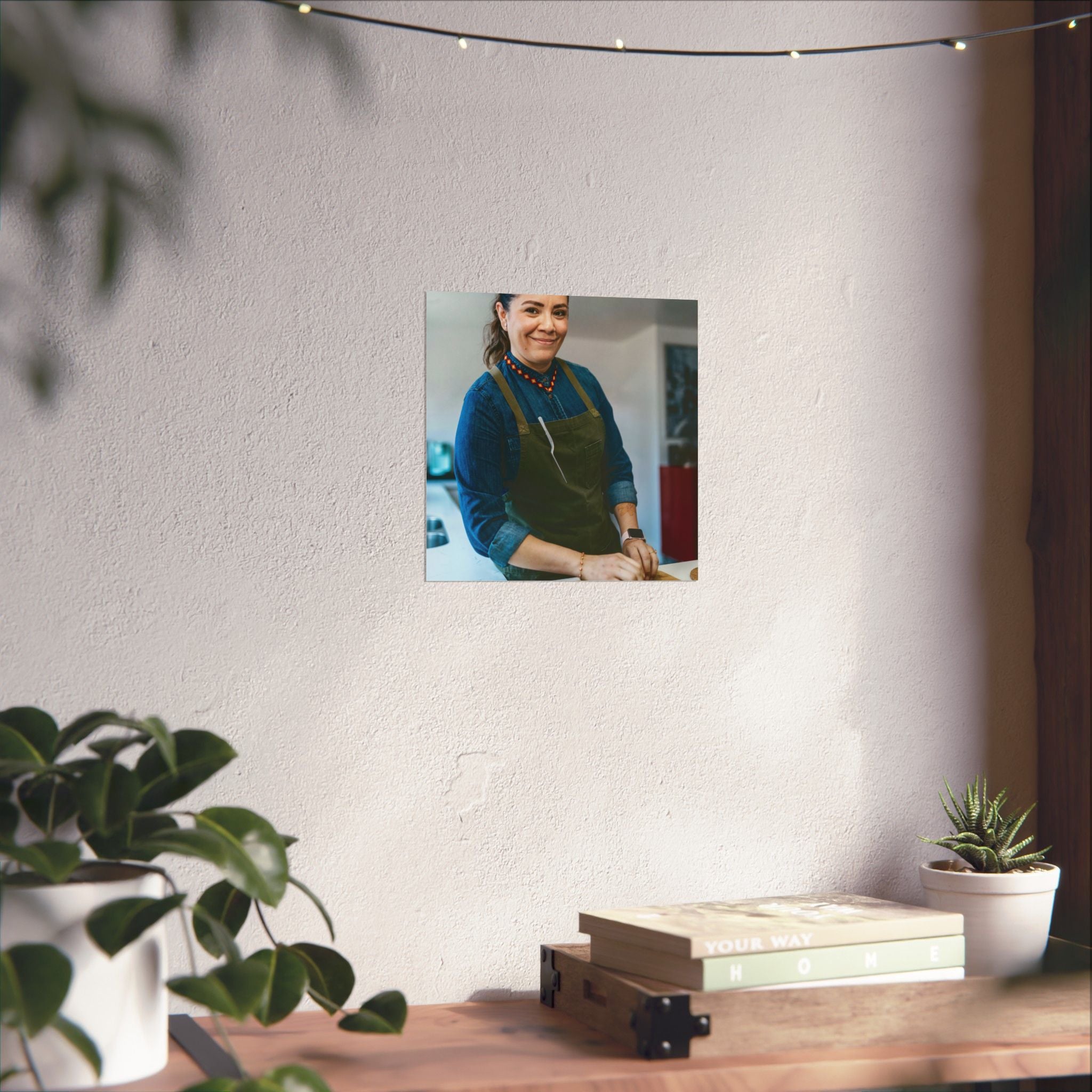 Matte Poster — Female Home Chef Portrait Kitchen Wall Art