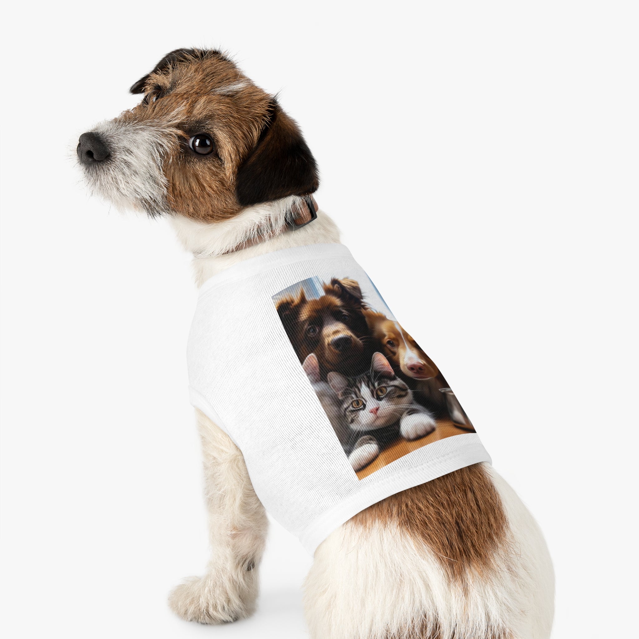 Pet Tank Top — Cute Dog & Cat Photo Print Tank for Small Pets