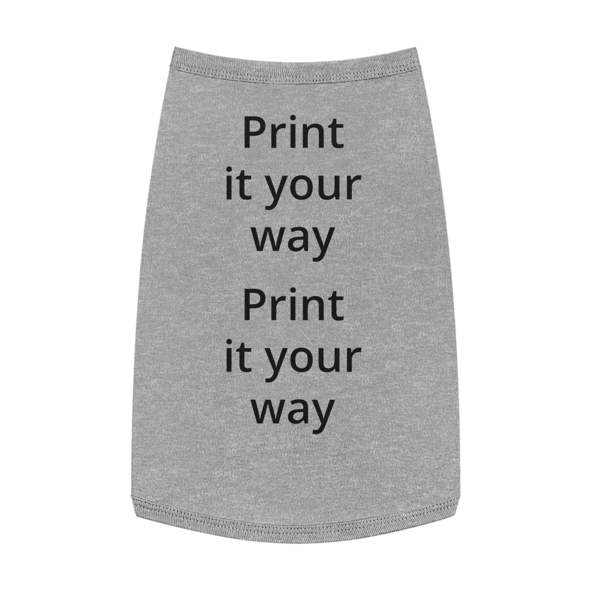 Customizable Pet Tank Top – Lightweight Dog Shirt (Print It Your Way)