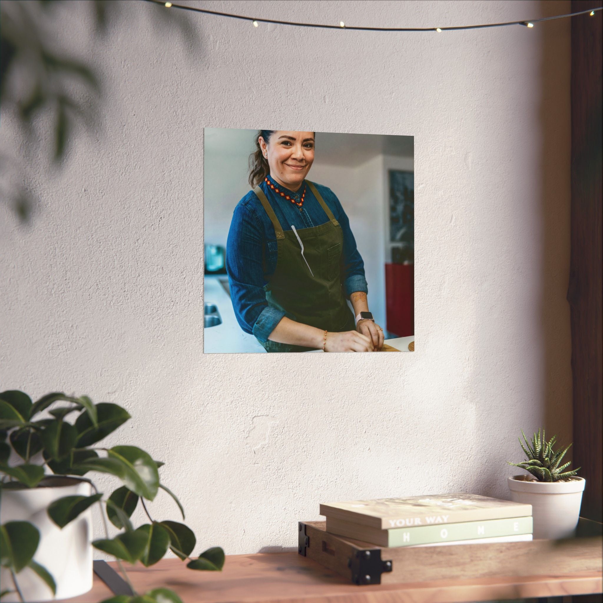Matte Poster — Female Home Chef Portrait Kitchen Wall Art