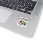 Off to Watch the Match Kiss-Cut Stickers | soccer watch party, country colors