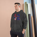 Patriotic LOVE Hoodie — USA Flag Letters & "You Won My Heart" Tic‑Tac‑Toe Back