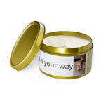 Personalized Tin Candle — Custom Photo & Text Scented Candle Gift