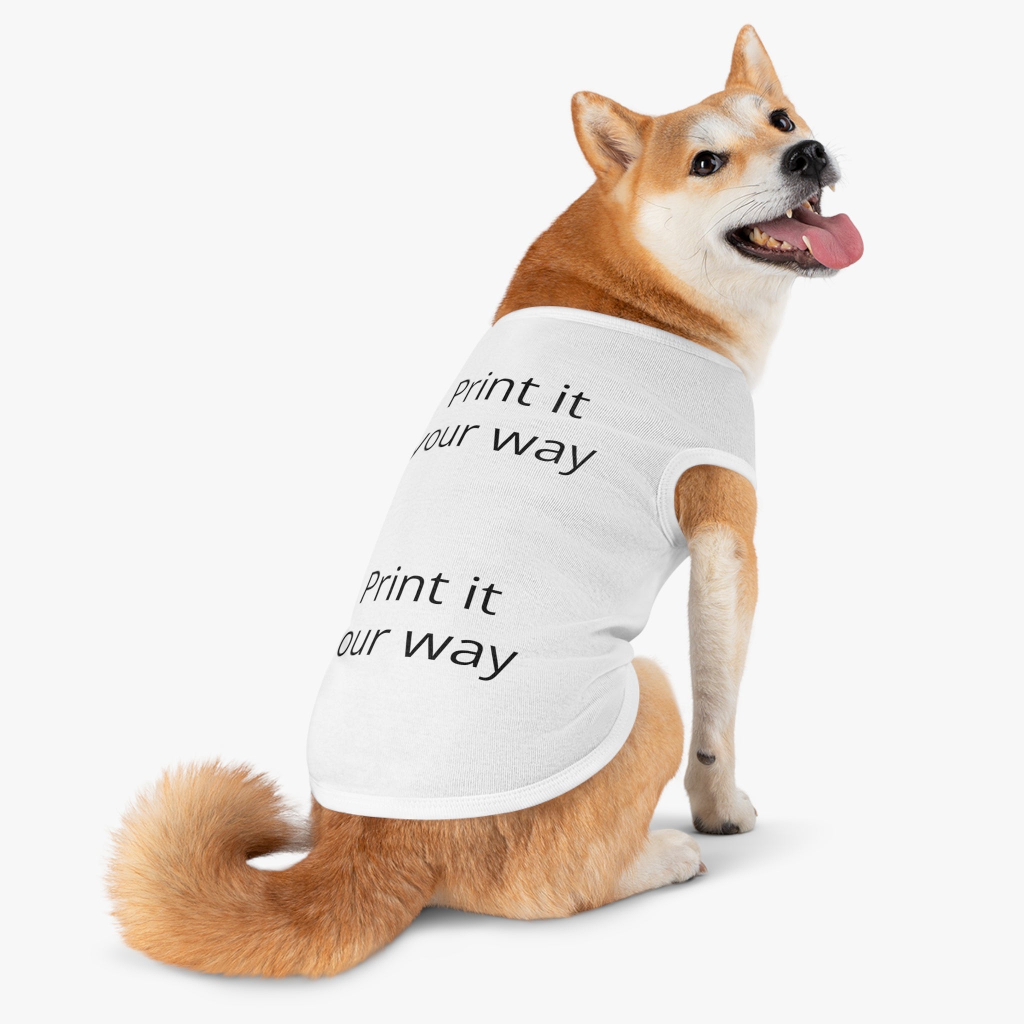 Customizable Pet Tank Top – Lightweight Dog Shirt (Print It Your Way)
