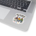 Off to Watch the Match Kiss-Cut Stickers | soccer watch party, country colors