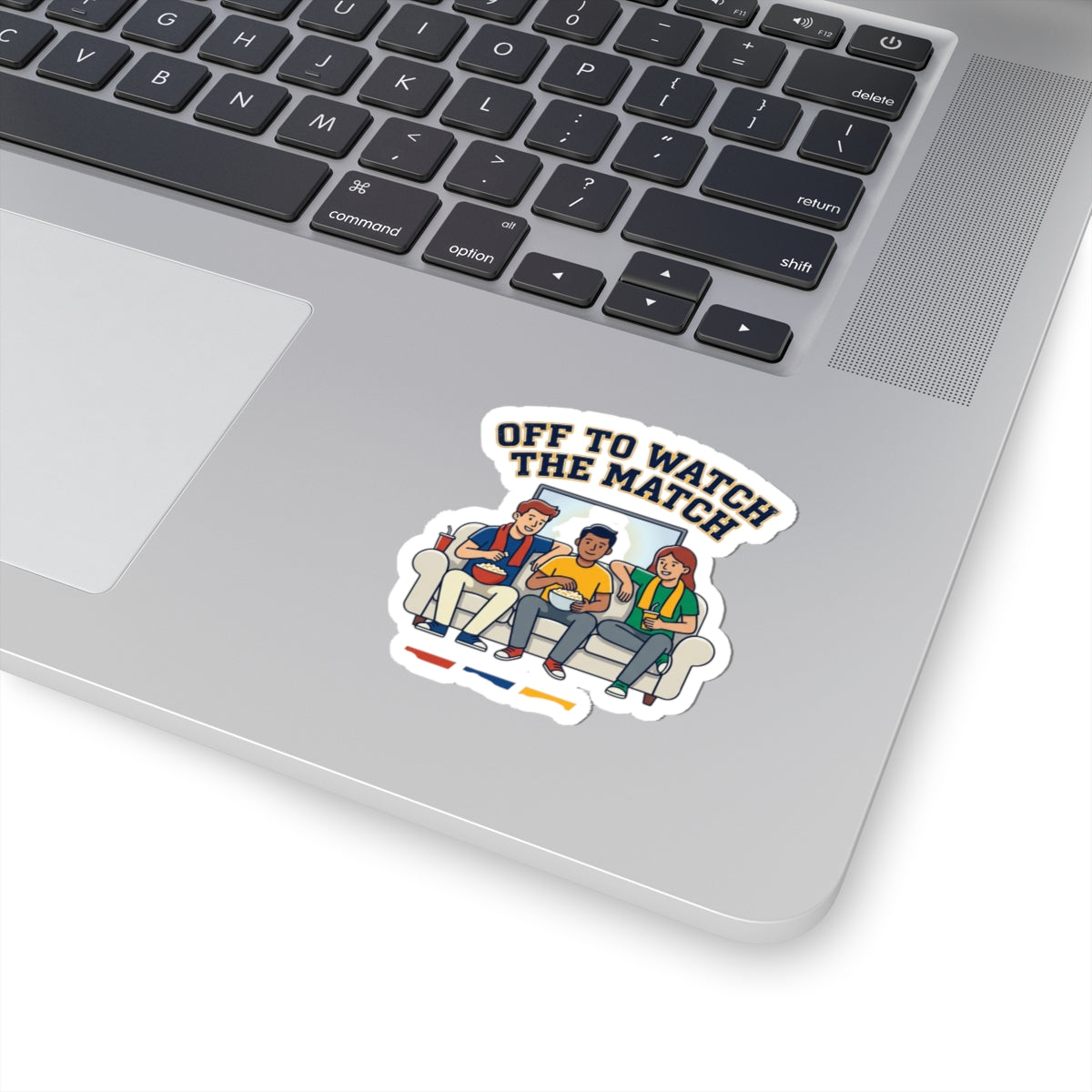 Off to Watch the Match Kiss-Cut Stickers | soccer watch party, country colors