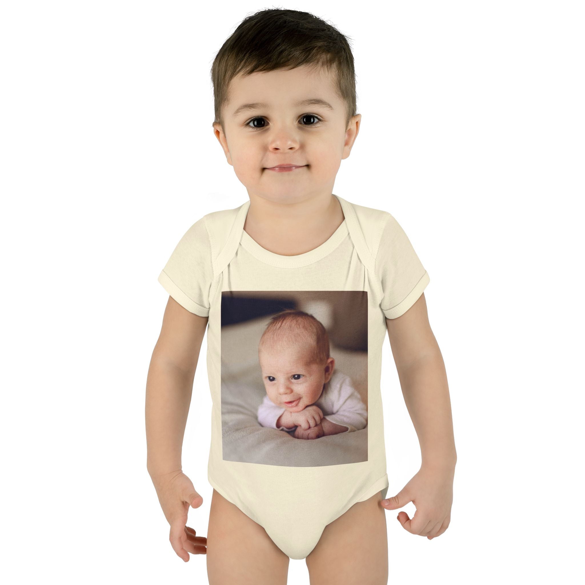 Personalized Photo Infant Bodysuit — Custom Baby Picture Onesie
