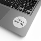 Round Sticker Label Rolls - Custom Printable 'Print it your way' Adhesive Labels