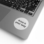 Round Sticker Label Rolls - Custom Printable 'Print it your way' Adhesive Labels