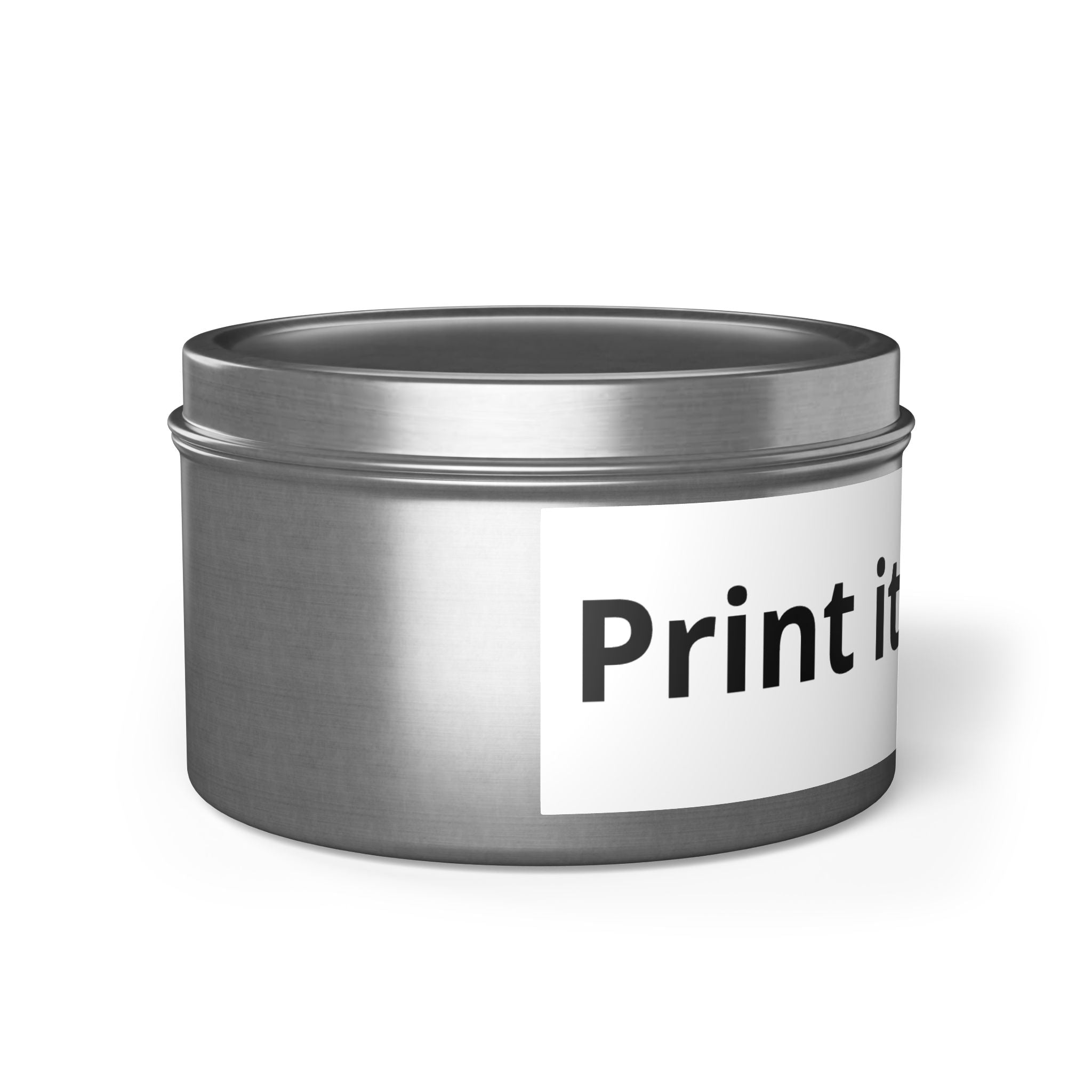 Customizable Tin Candle — 'Print it your way' Personalized Scented Tin