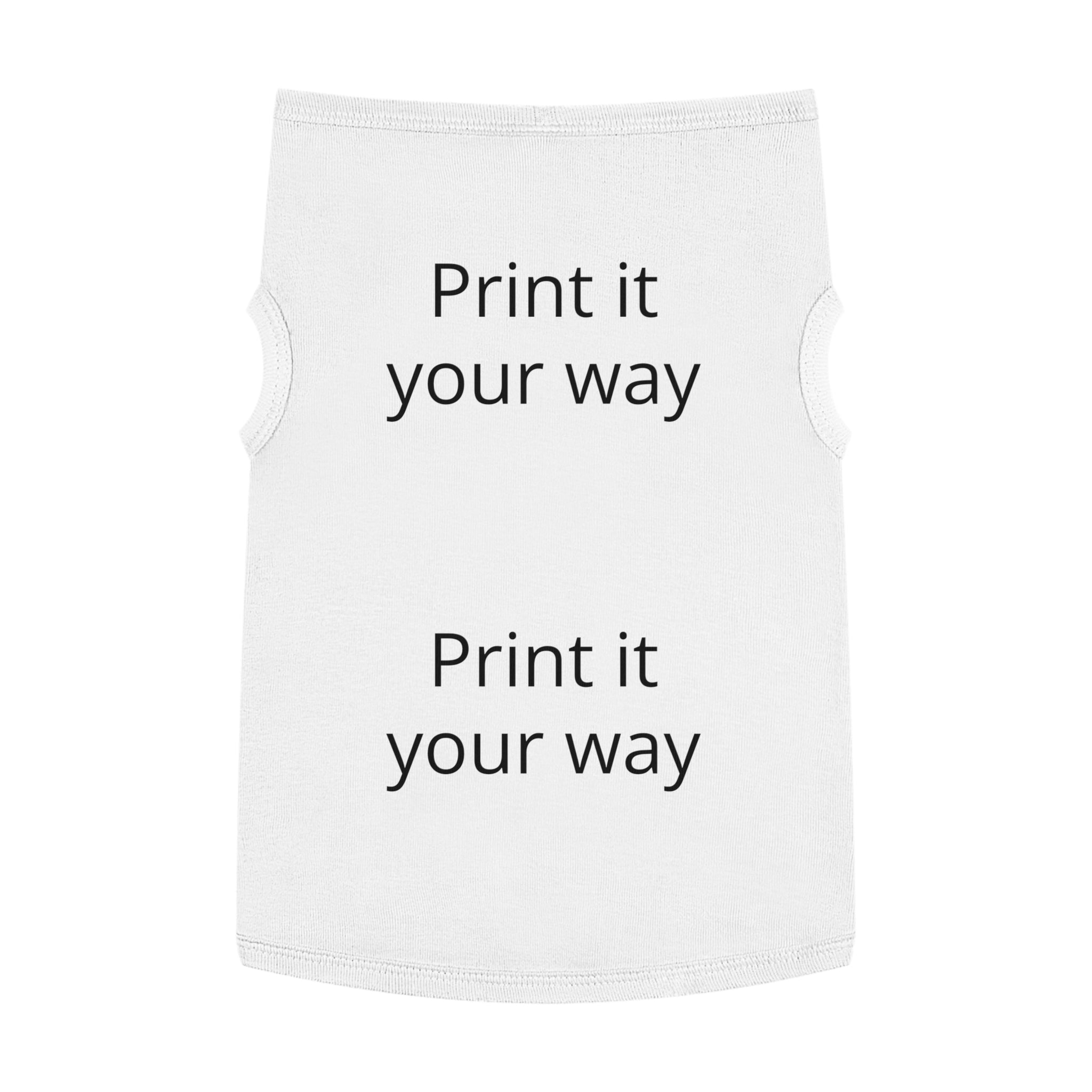 Customizable Pet Tank Top – Lightweight Dog Shirt (Print It Your Way)