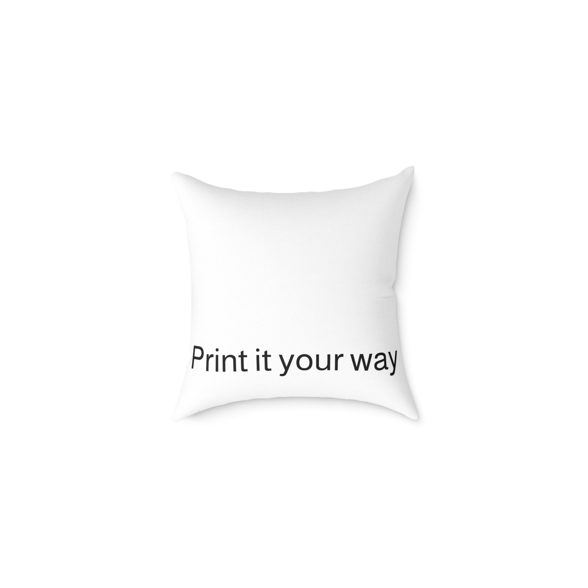 Custom Photo Square Pillow — Personalized Canvas Throw Pillow (Print It Your Way)