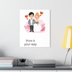 Wedding Couple Acrylic Print – Customizable French Cleat Wall Art