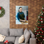 Matte Poster — Female Home Chef Portrait Kitchen Wall Art