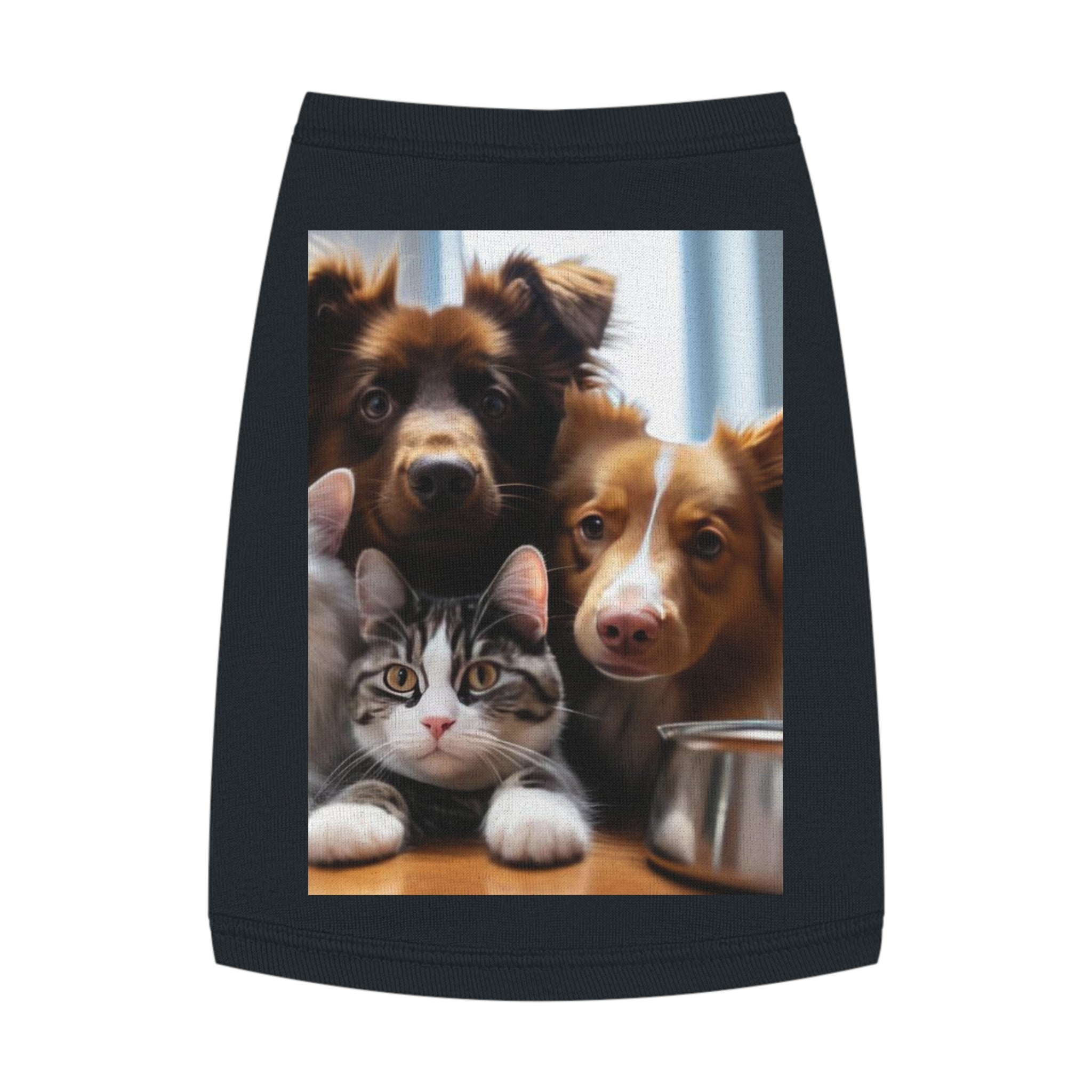 Pet Tank Top — Cute Dog & Cat Photo Print Tank for Small Pets