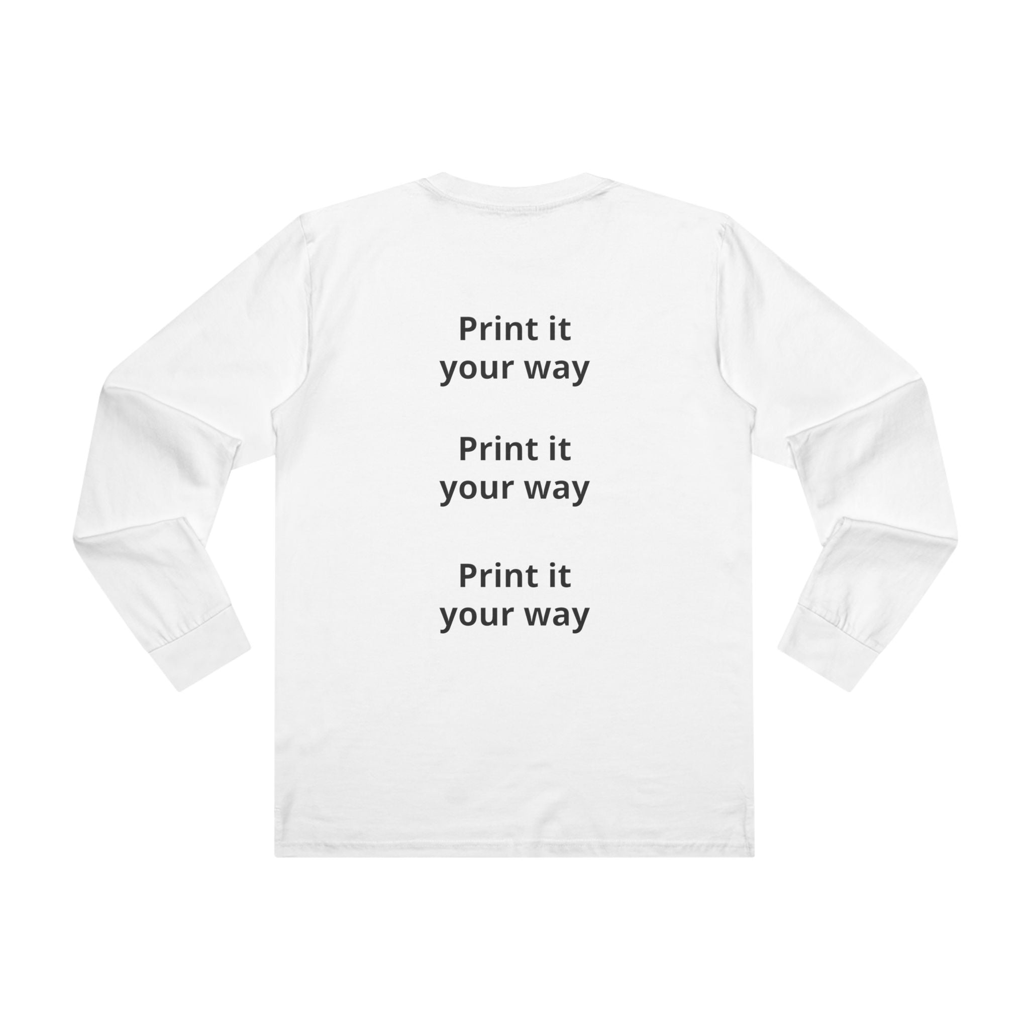 Couple Photo Long Sleeve Tee — Personalized Engagement & Anniversary Shirt