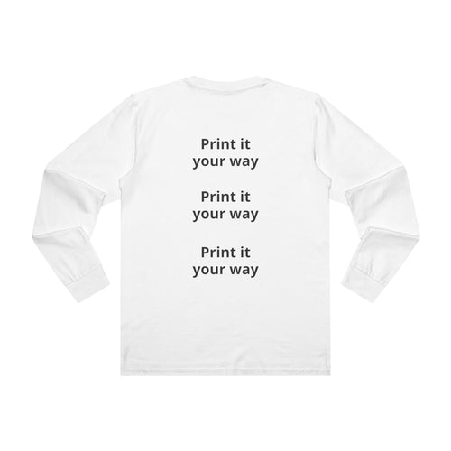 Couple Photo Long Sleeve Tee — Personalized Engagement & Anniversary Shirt