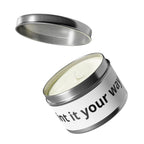 Customizable Tin Candle — 'Print it your way' Personalized Scented Tin