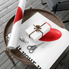 Heart Print Gift Wrap Paper — 'Print it your way' Customizable Wrapping Roll