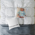 Custom Photo Square Pillow — Personalized Canvas Throw Pillow (Print It Your Way)