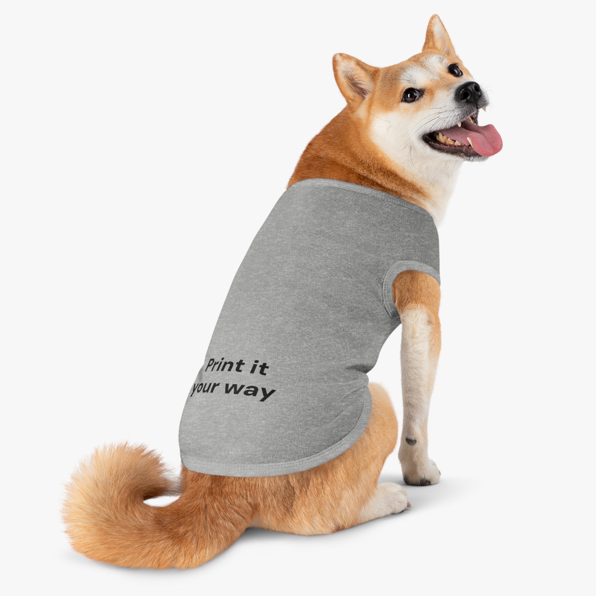 Custom Pet Tank Top - Personalized 'Print It Your Way' Dog Shirt