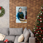 Matte Poster — Female Home Chef Portrait Kitchen Wall Art