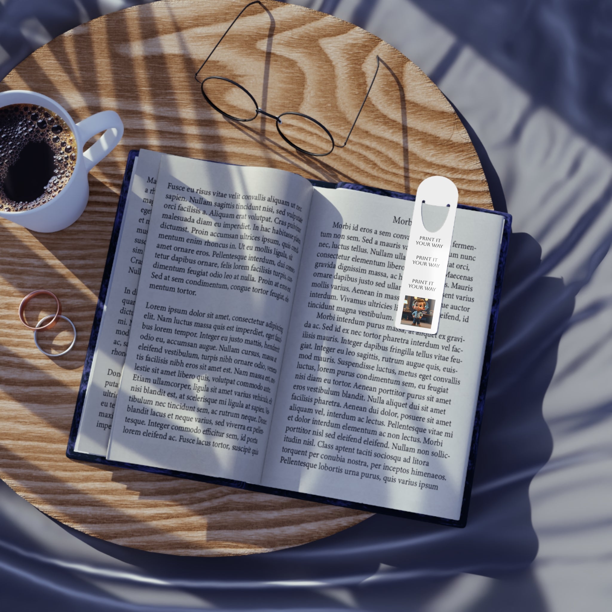 Personalized Photo Bookmark — Custom "Print It Your Way" Metal Bookmark for Readers & Gifts