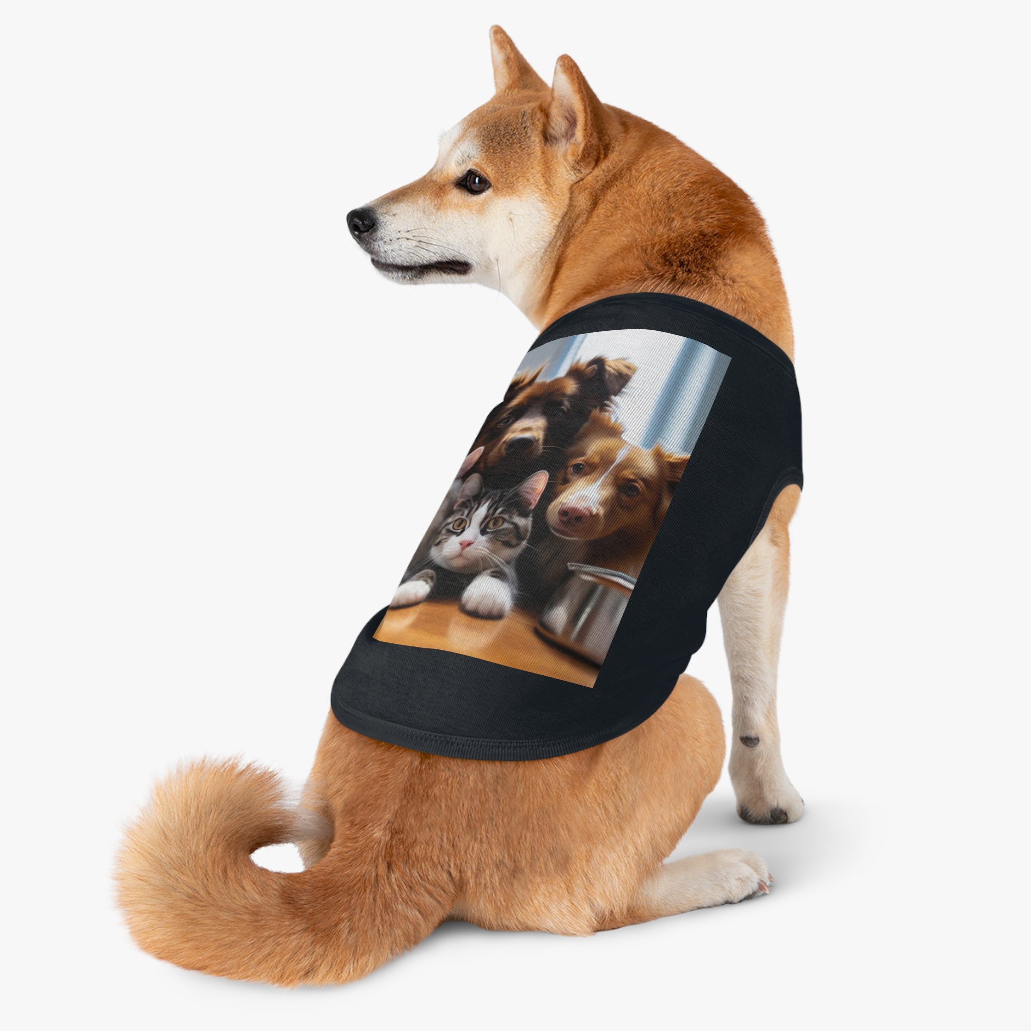 Pet Tank Top — Cute Dog & Cat Photo Print Tank for Small Pets