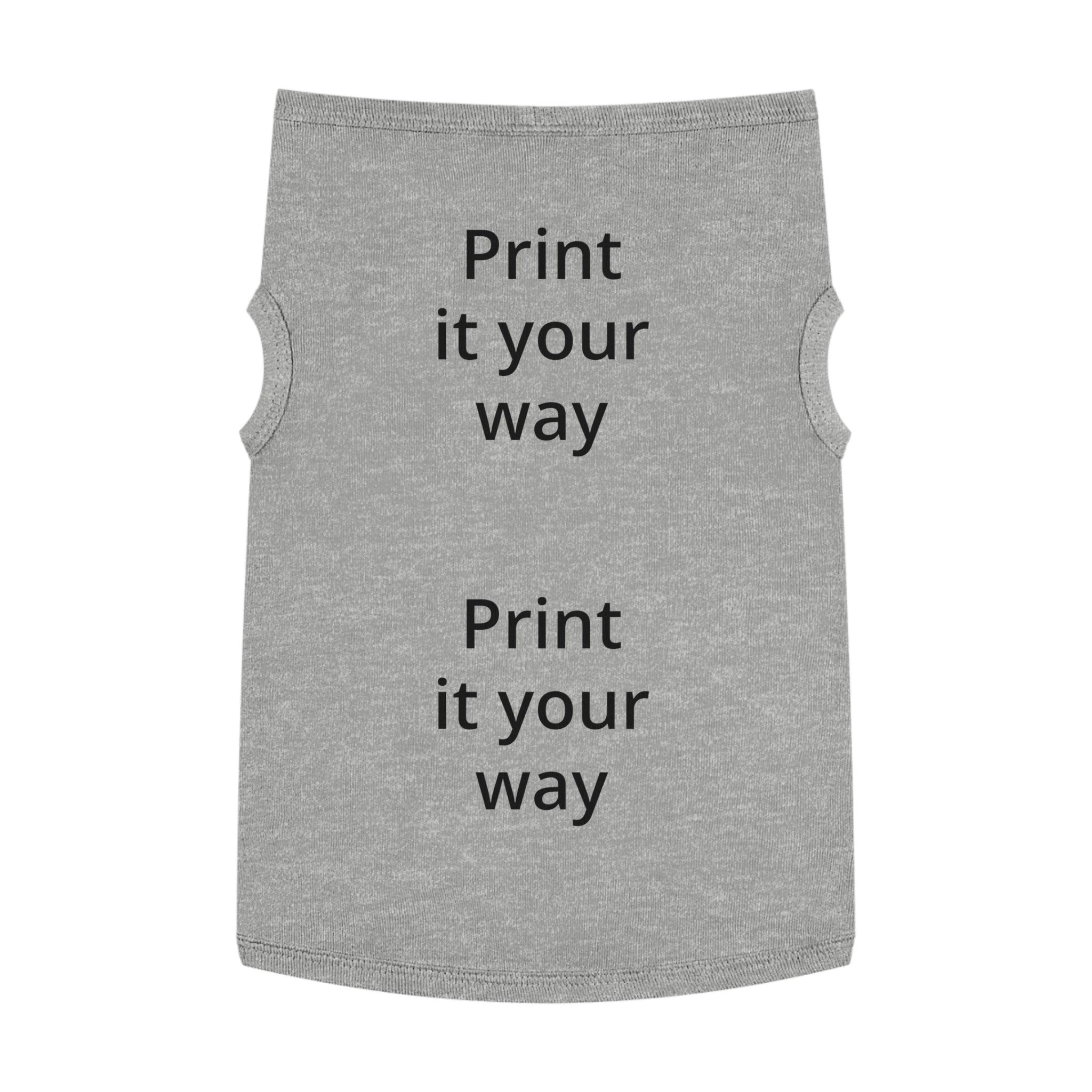 Customizable Pet Tank Top – Lightweight Dog Shirt (Print It Your Way)