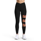 Photo Strip Women's Leggings — Vintage Portrait Collage Activewear